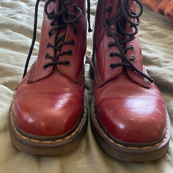 Maroon Doc Martens - Picture 4 of 4